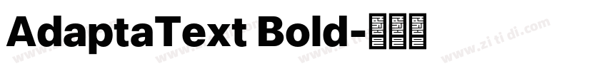 AdaptaText Bold字体转换